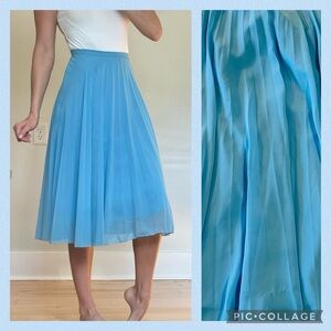 ASOS Carolina Blue Accordion Midi Skirt